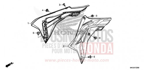 KUEHLERHAUBE (CRF450R) CRF450RL de 2020